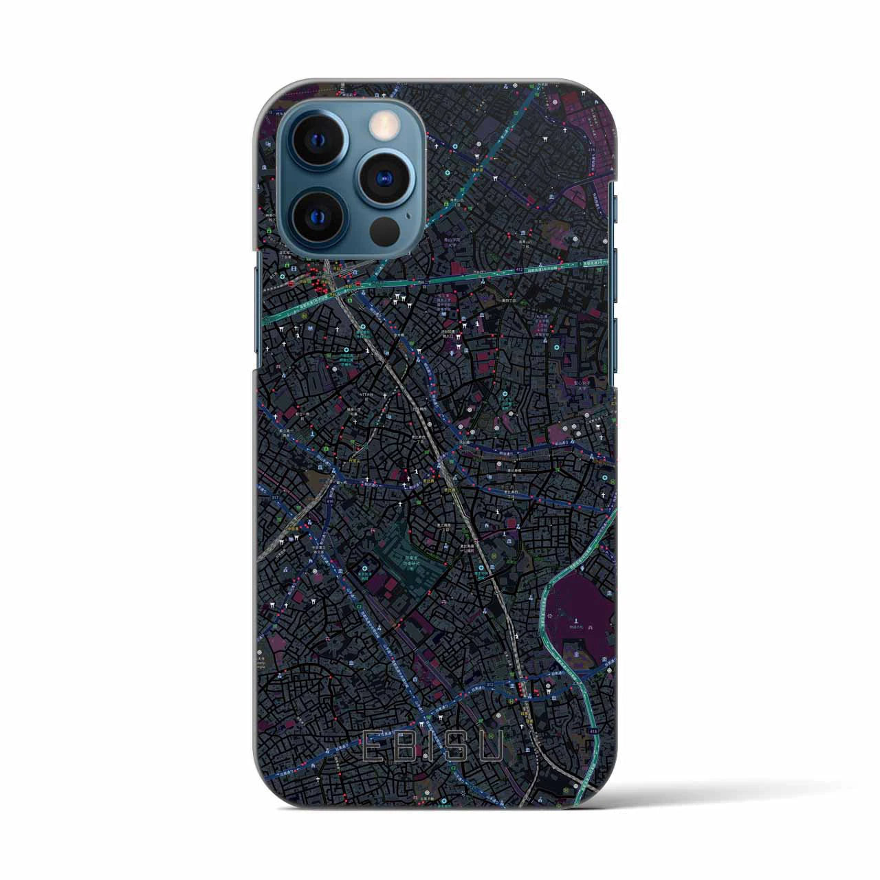 【恵比寿(東京都)】地図柄iPhoneケース(バックカバータイプ)