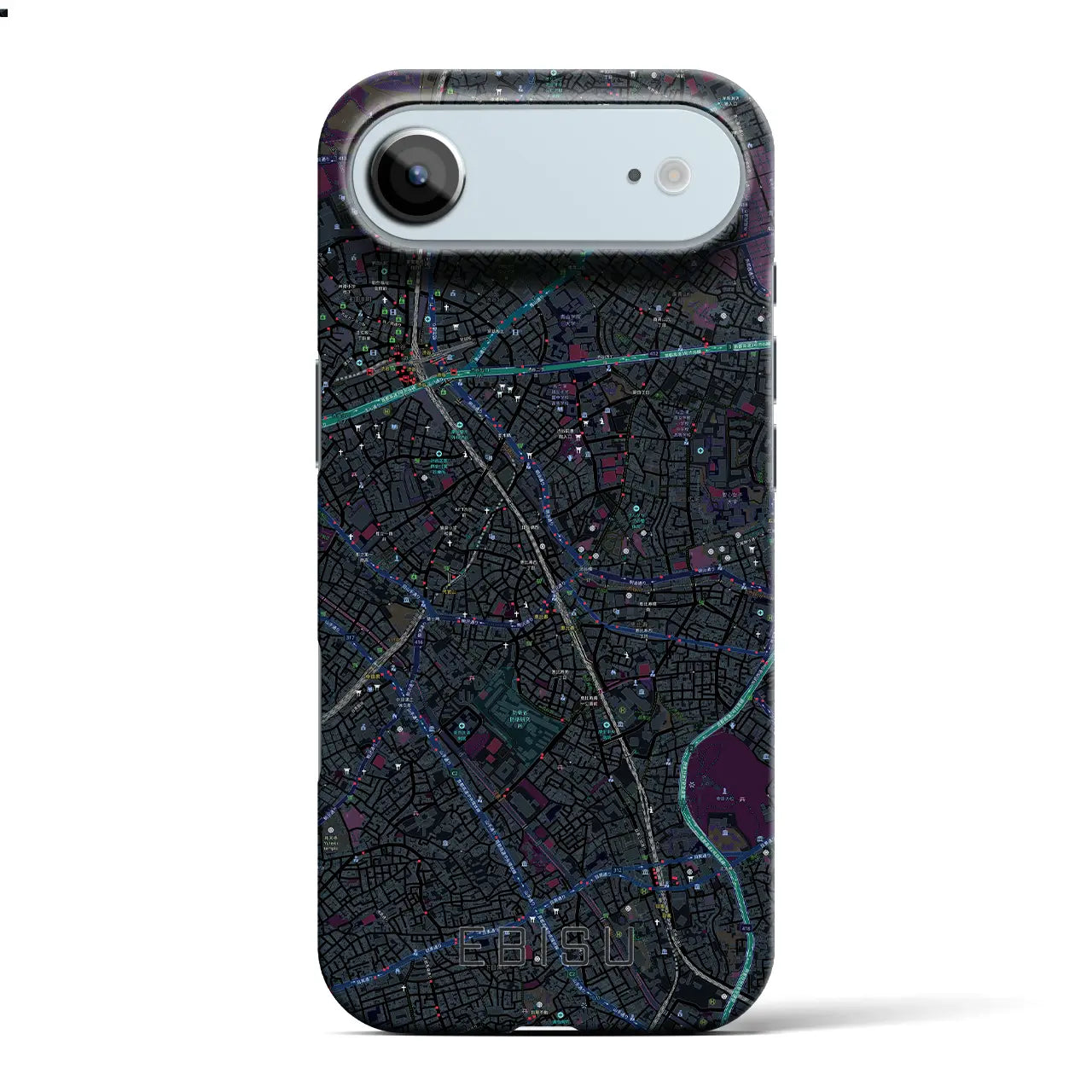 【恵比寿(東京都)】地図柄iPhoneケース(バックカバータイプ)