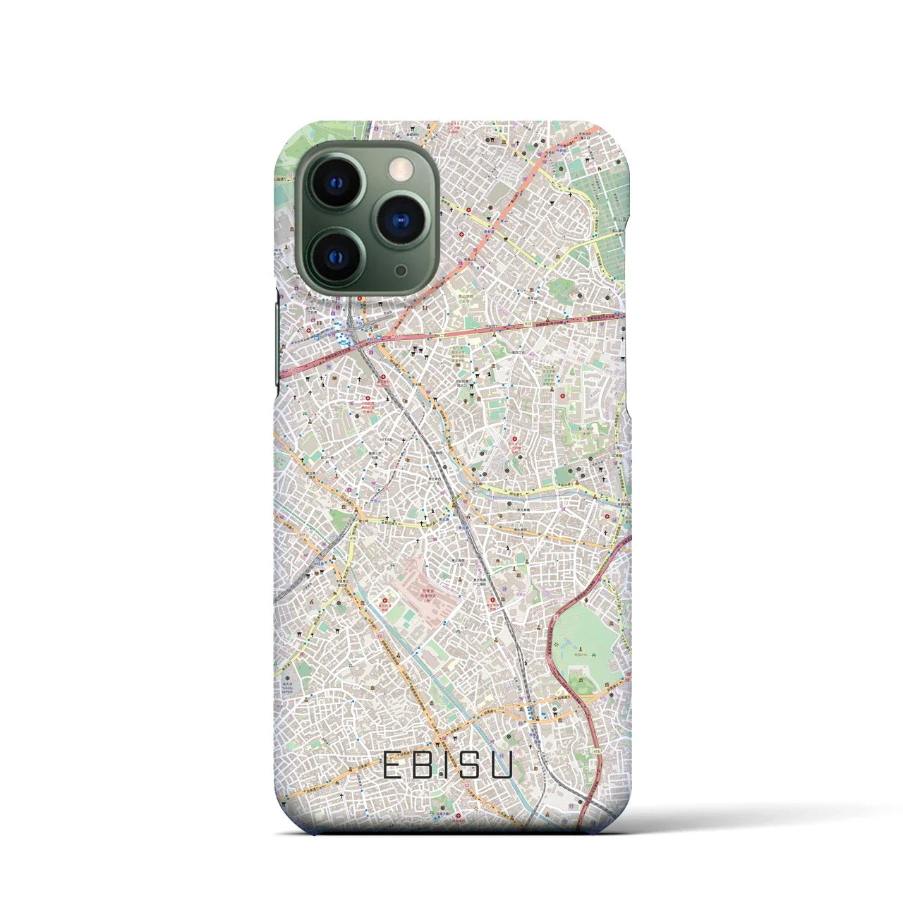 【恵比寿(東京都)】地図柄iPhoneケース(バックカバータイプ)