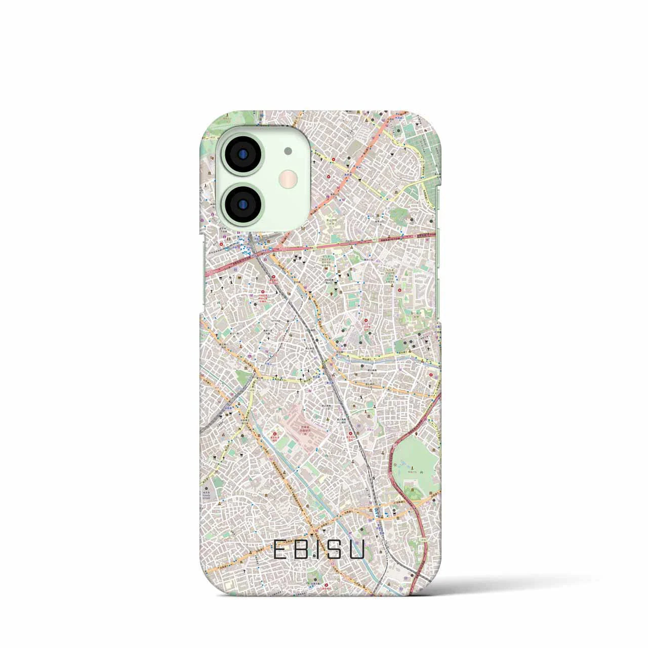 【恵比寿(東京都)】地図柄iPhoneケース(バックカバータイプ)