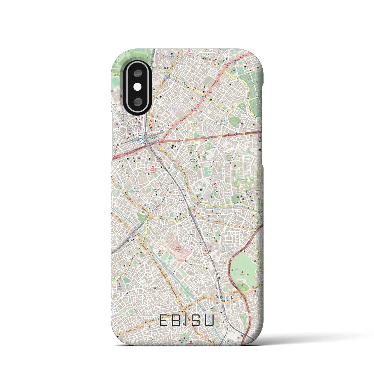 【恵比寿(東京都)】地図柄iPhoneケース(バックカバータイプ)