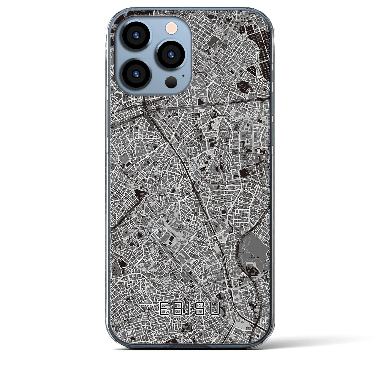 【恵比寿(東京都)】地図柄iPhoneケース(クリアタイプ)