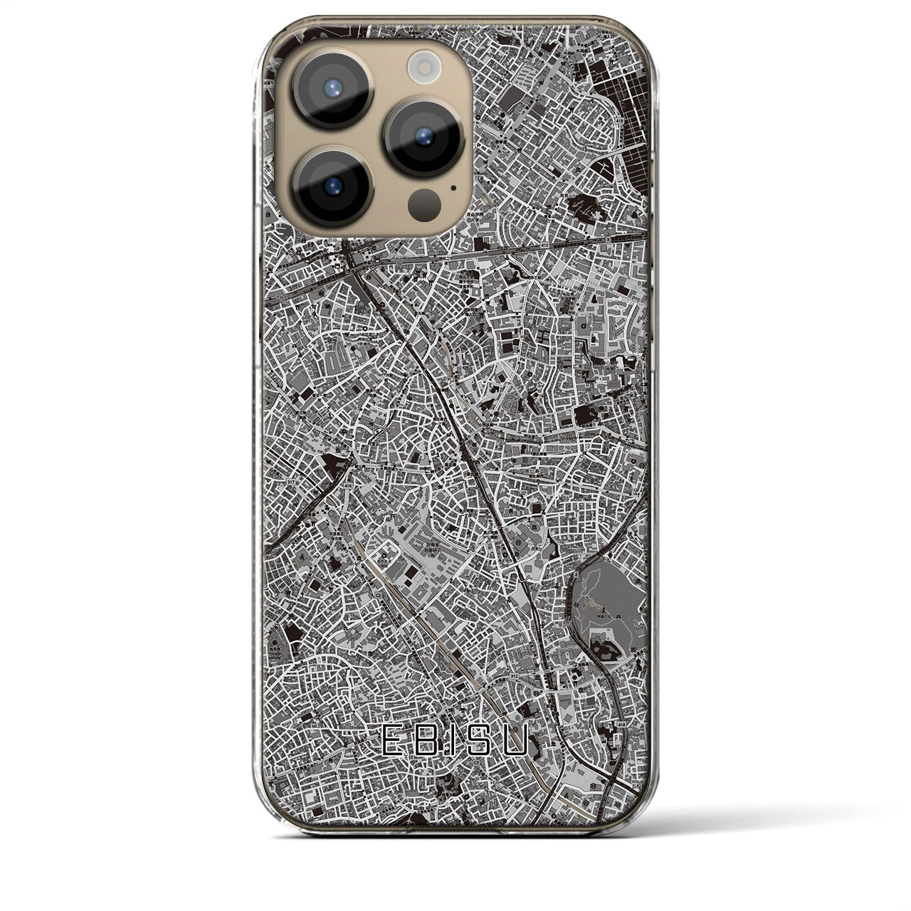 【恵比寿(東京都)】地図柄iPhoneケース(クリアタイプ)