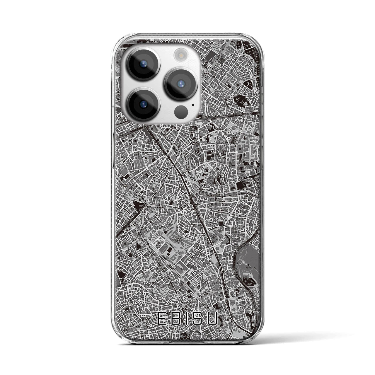 【恵比寿(東京都)】地図柄iPhoneケース(クリアタイプ)