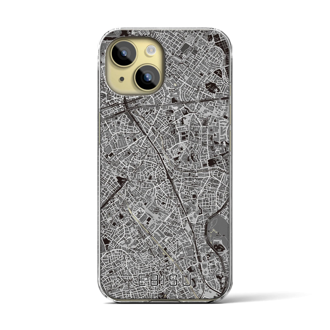 【恵比寿(東京都)】地図柄iPhoneケース(クリアタイプ)