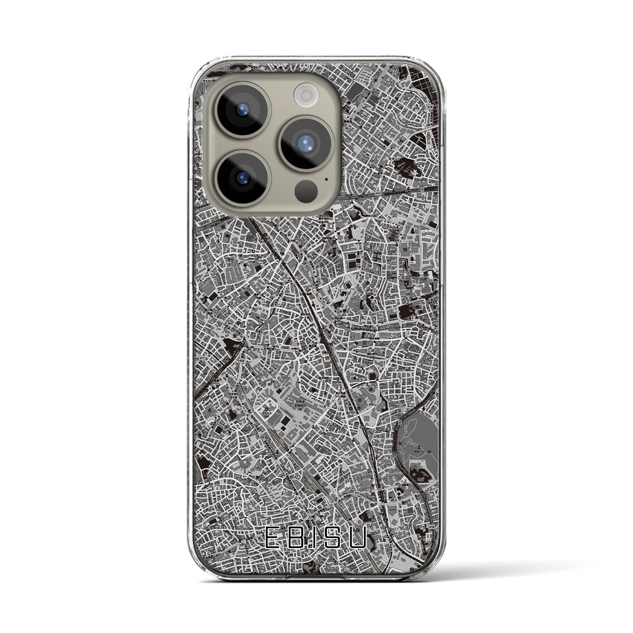 【恵比寿(東京都)】地図柄iPhoneケース(クリアタイプ)