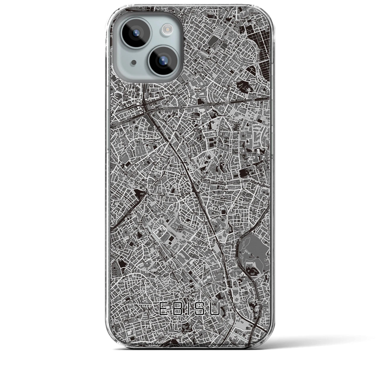 【恵比寿(東京都)】地図柄iPhoneケース(クリアタイプ)