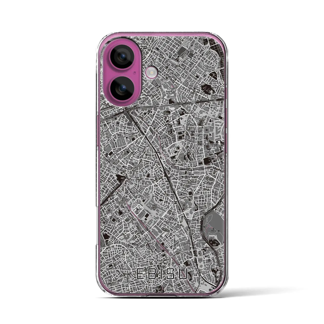 【恵比寿(東京都)】地図柄iPhoneケース(クリアタイプ)