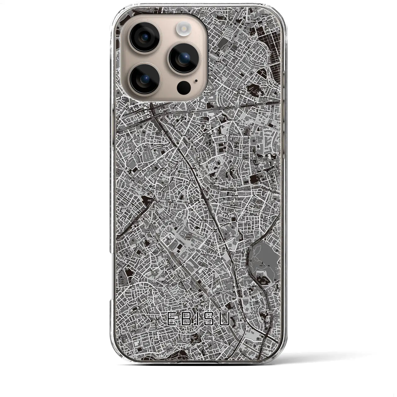 【恵比寿(東京都)】地図柄iPhoneケース(クリアタイプ)
