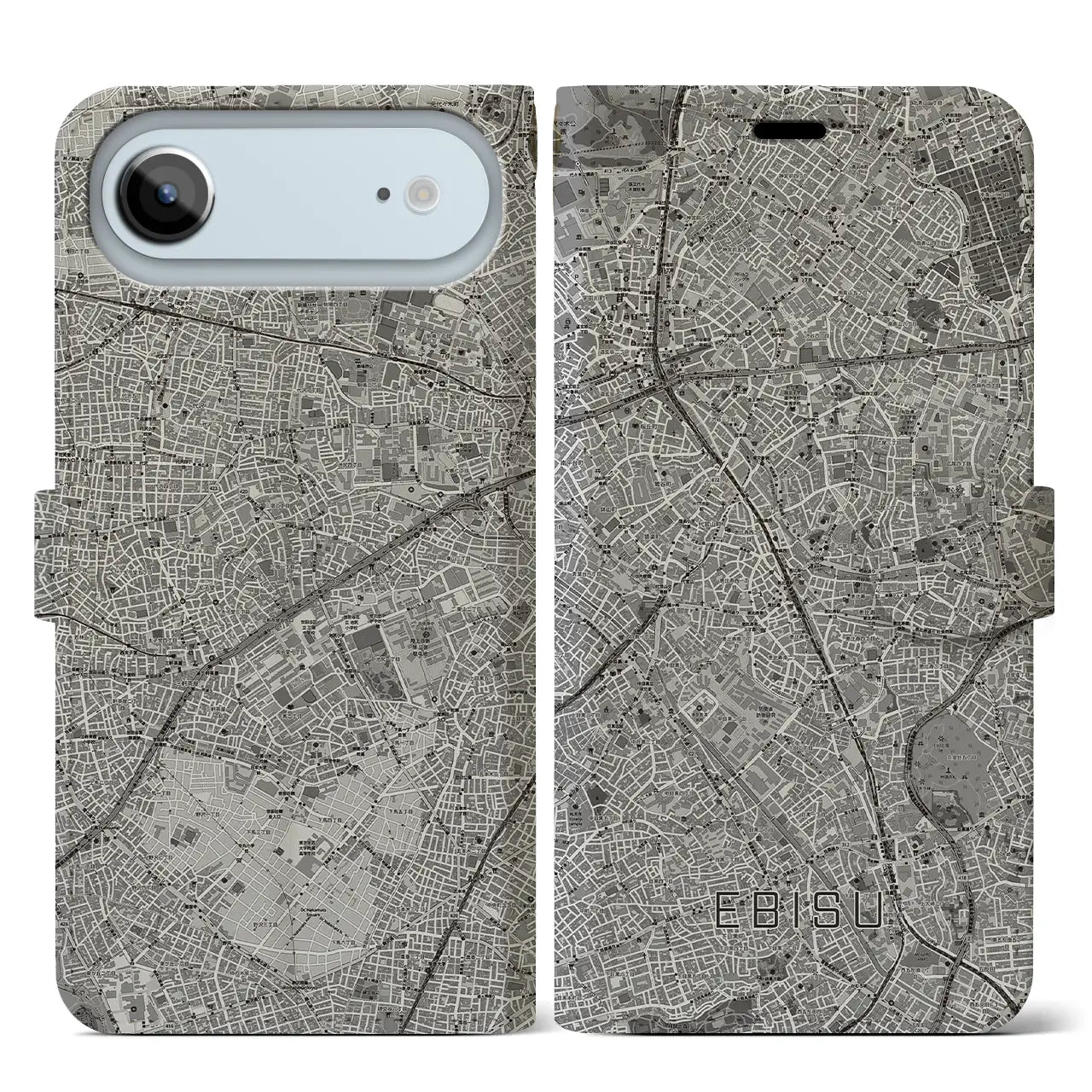 【恵比寿(東京都)】地図柄iPhoneケース(手帳タイプ)