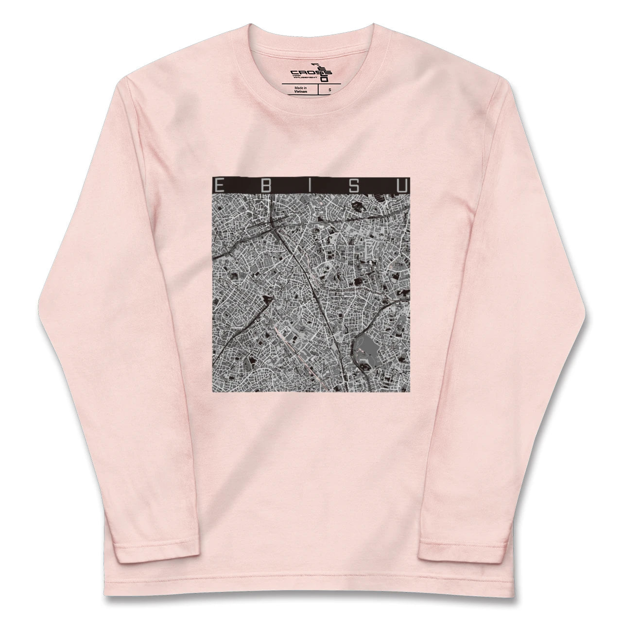 【恵比寿(東京都)】地図柄ロングスリーブTシャツ