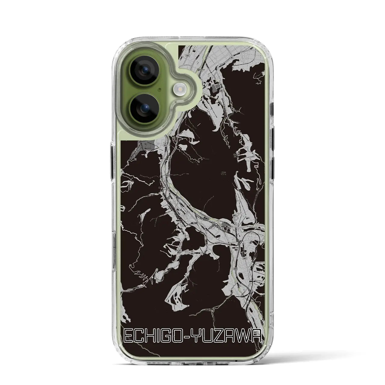 【越後湯沢(新潟県)】地図柄iPhoneケース(MagSafeタイプ)