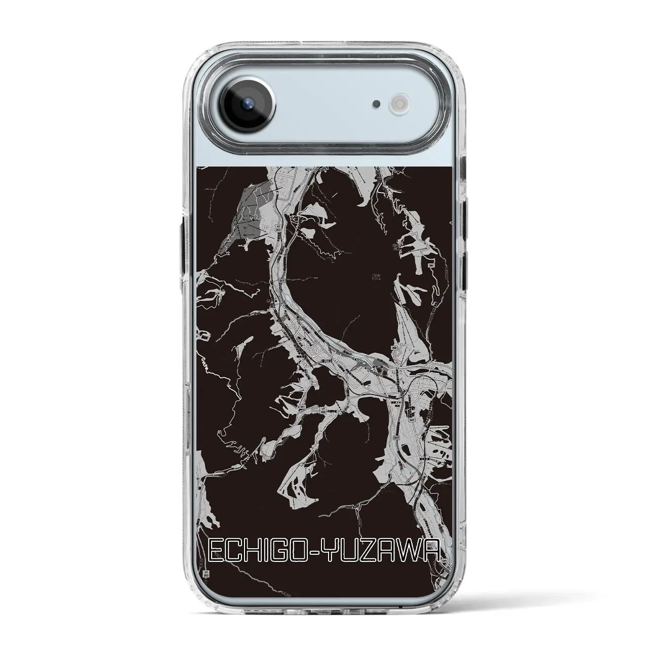 【越後湯沢(新潟県)】地図柄iPhoneケース(MagSafeタイプ)