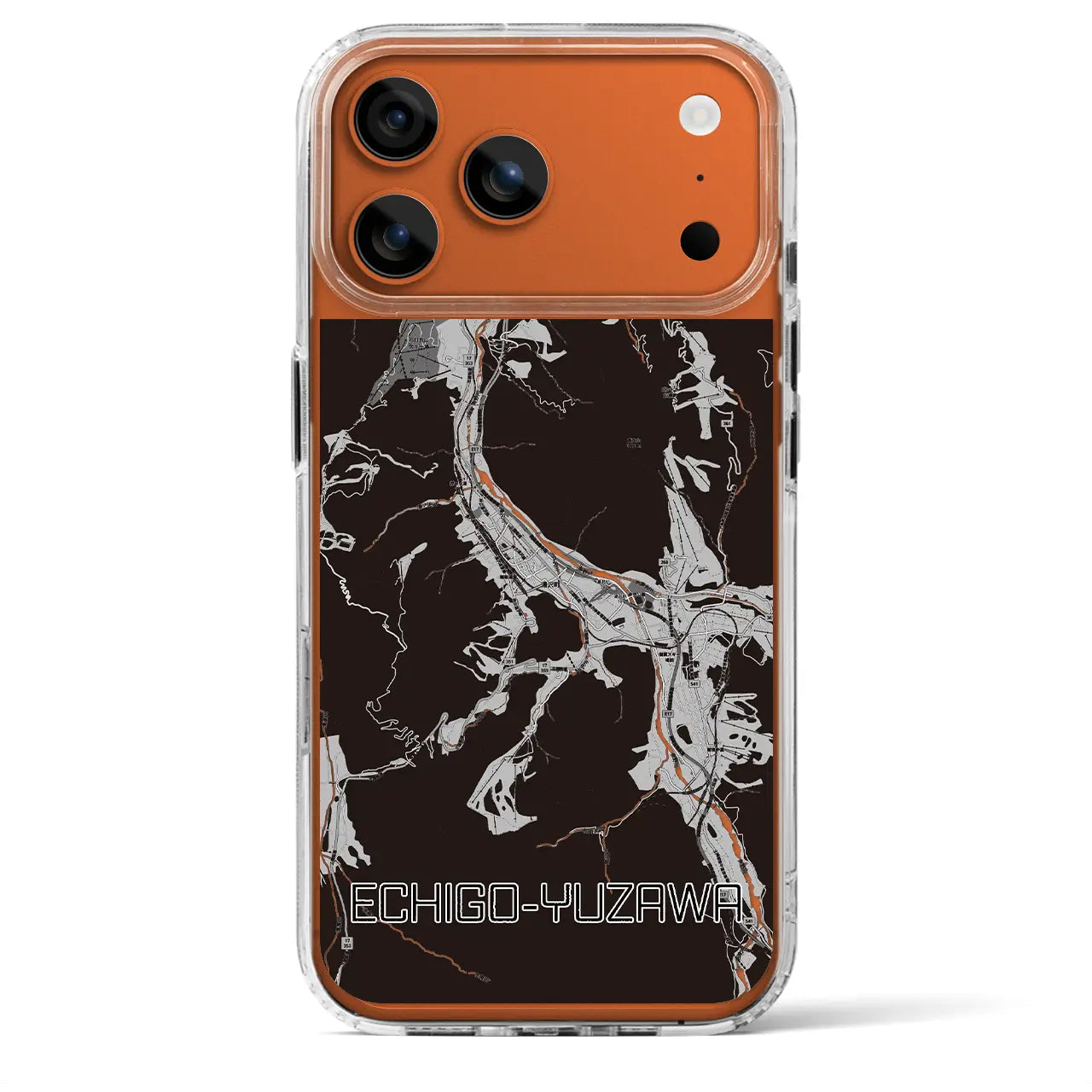 【越後湯沢(新潟県)】地図柄iPhoneケース(MagSafeタイプ)