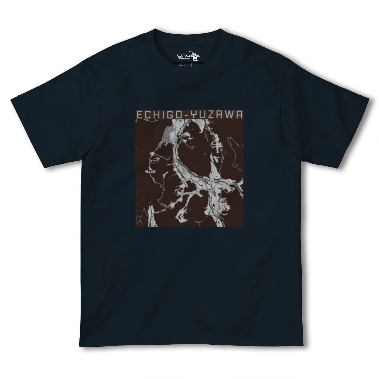 【越後湯沢(新潟県)】地図柄ヘビーウェイトTシャツ