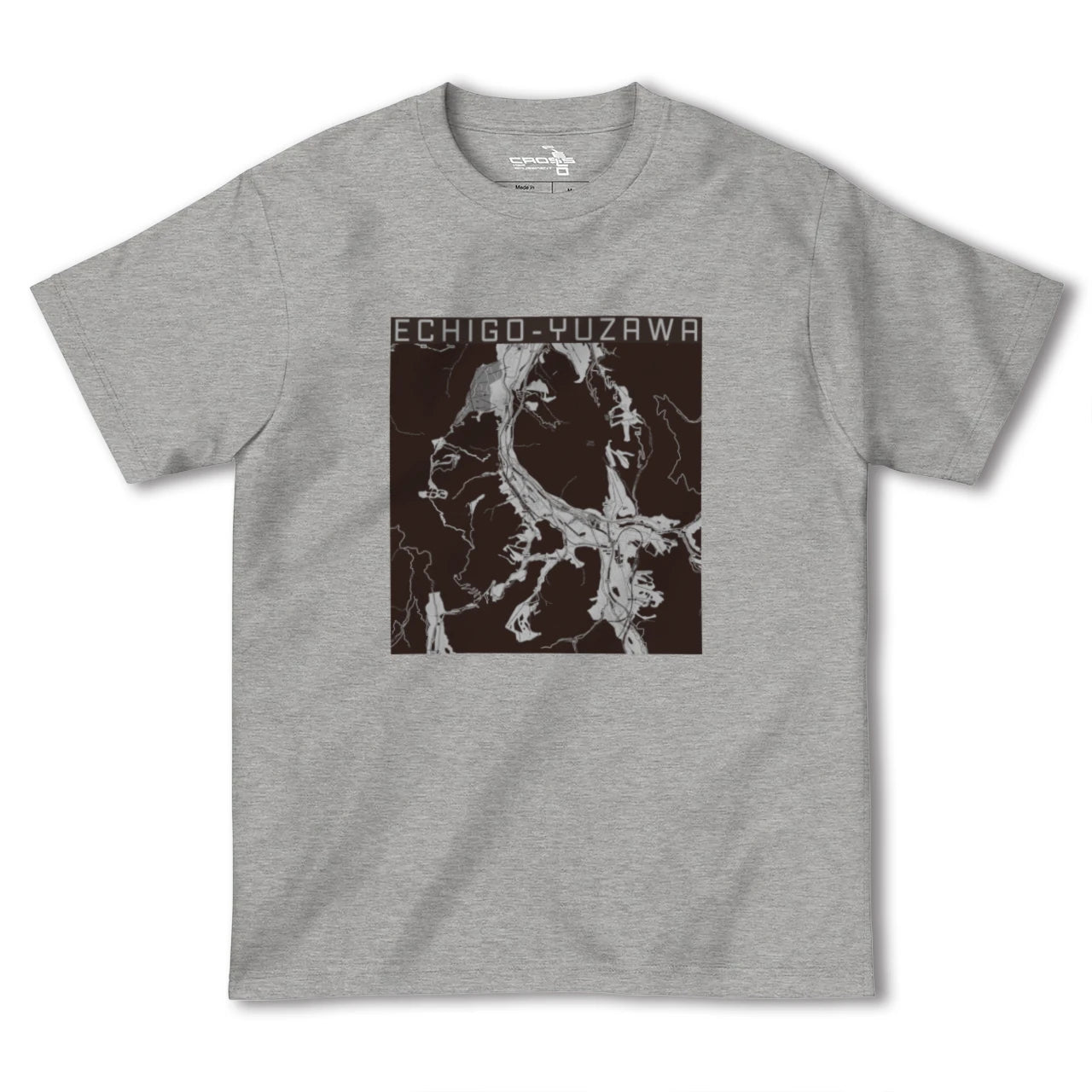 【越後湯沢(新潟県)】地図柄ヘビーウェイトTシャツ