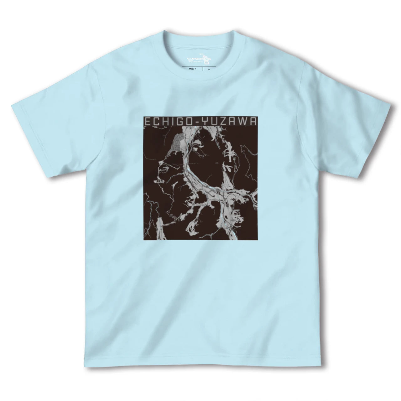 【越後湯沢(新潟県)】地図柄ヘビーウェイトTシャツ