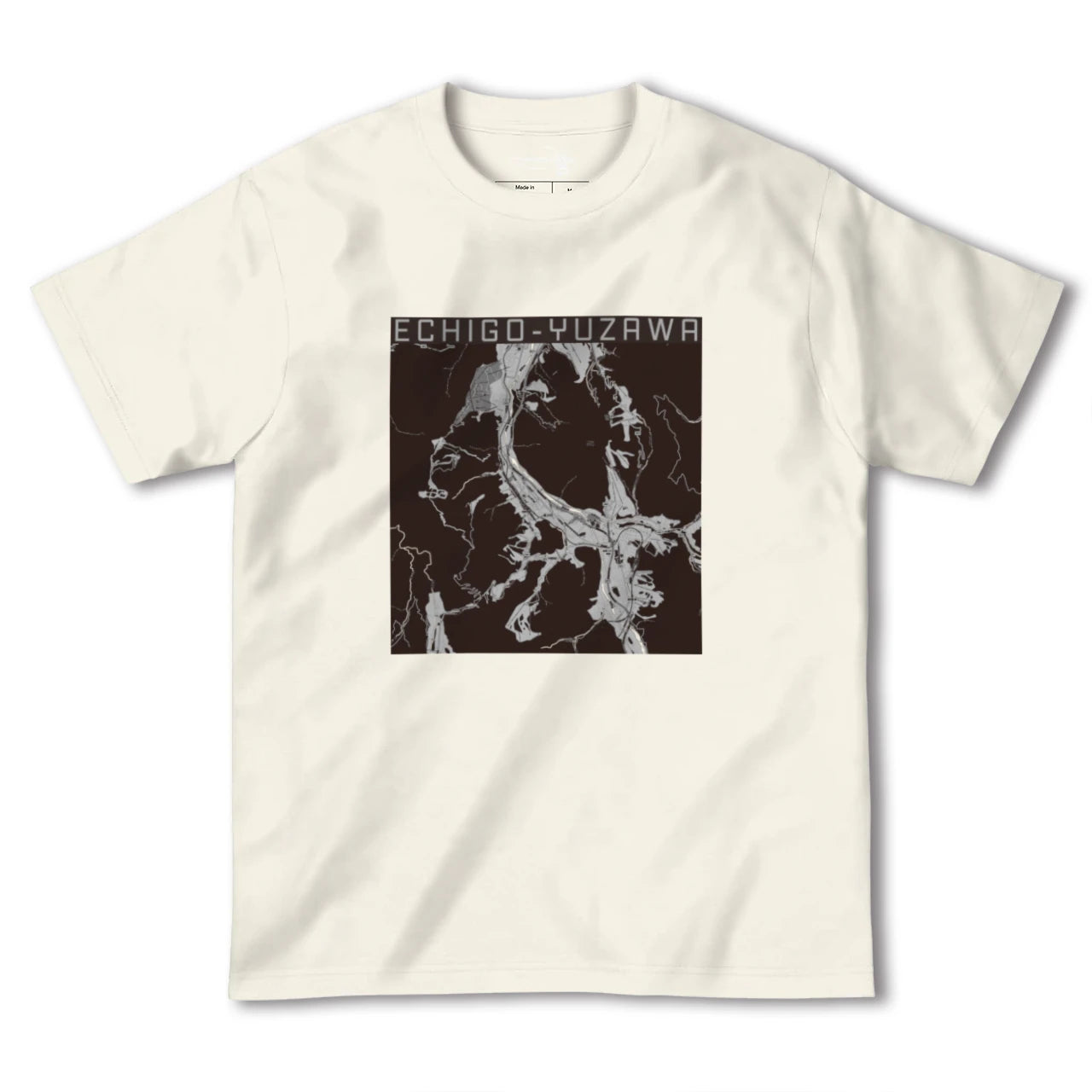 【越後湯沢(新潟県)】地図柄ヘビーウェイトTシャツ