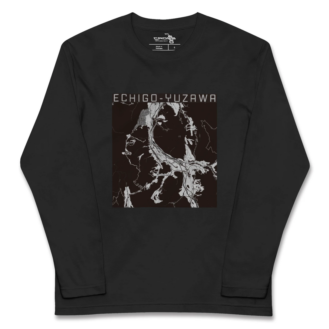 【越後湯沢(新潟県)】地図柄ロングスリーブTシャツ