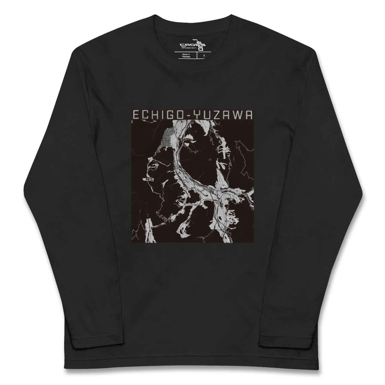 【越後湯沢(新潟県)】地図柄ロングスリーブTシャツ