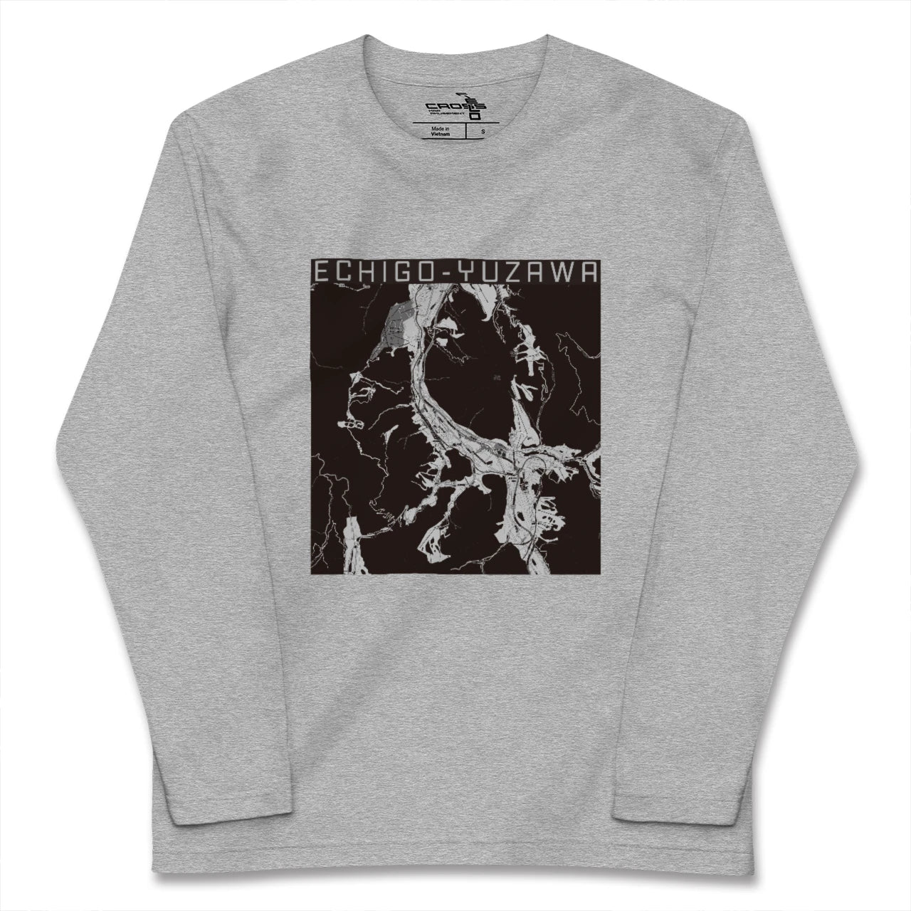 【越後湯沢(新潟県)】地図柄ロングスリーブTシャツ