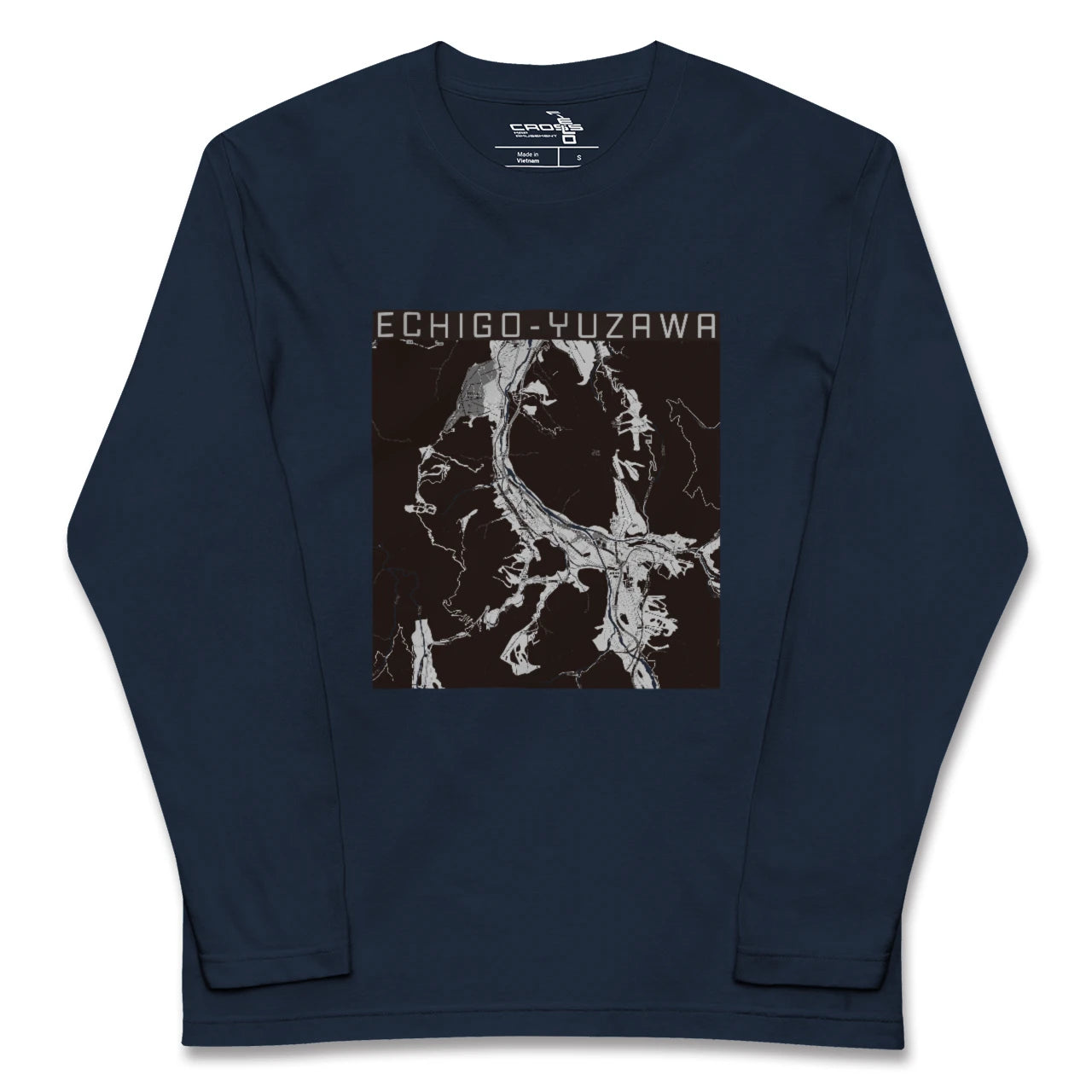 【越後湯沢(新潟県)】地図柄ロングスリーブTシャツ