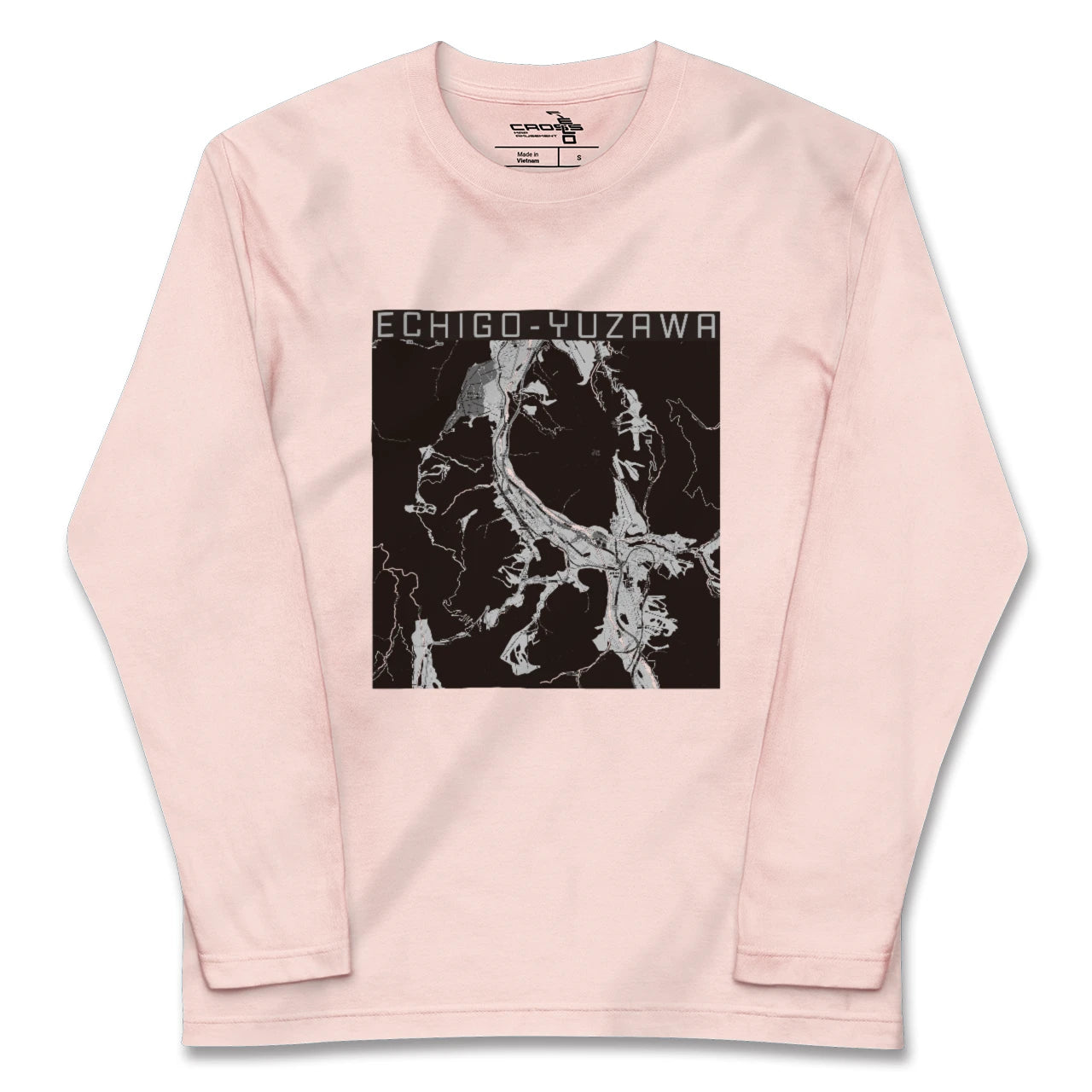 【越後湯沢(新潟県)】地図柄ロングスリーブTシャツ