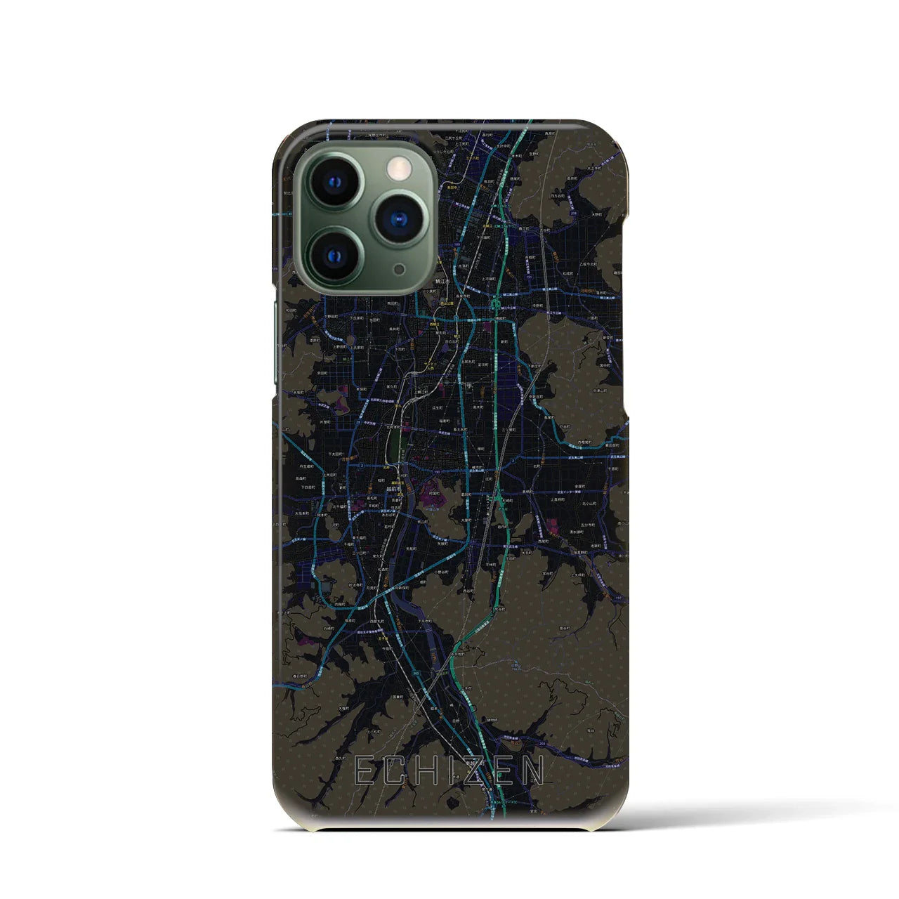 【越前(福井県)】地図柄iPhoneケース(バックカバータイプ)