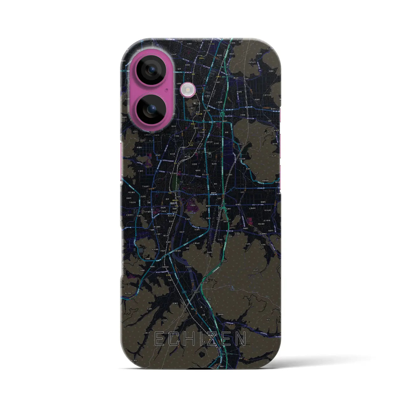 【越前(福井県)】地図柄iPhoneケース(バックカバータイプ)