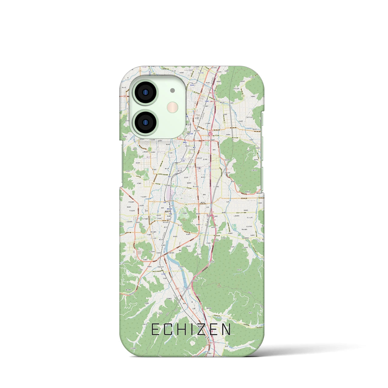 【越前(福井県)】地図柄iPhoneケース(バックカバータイプ)