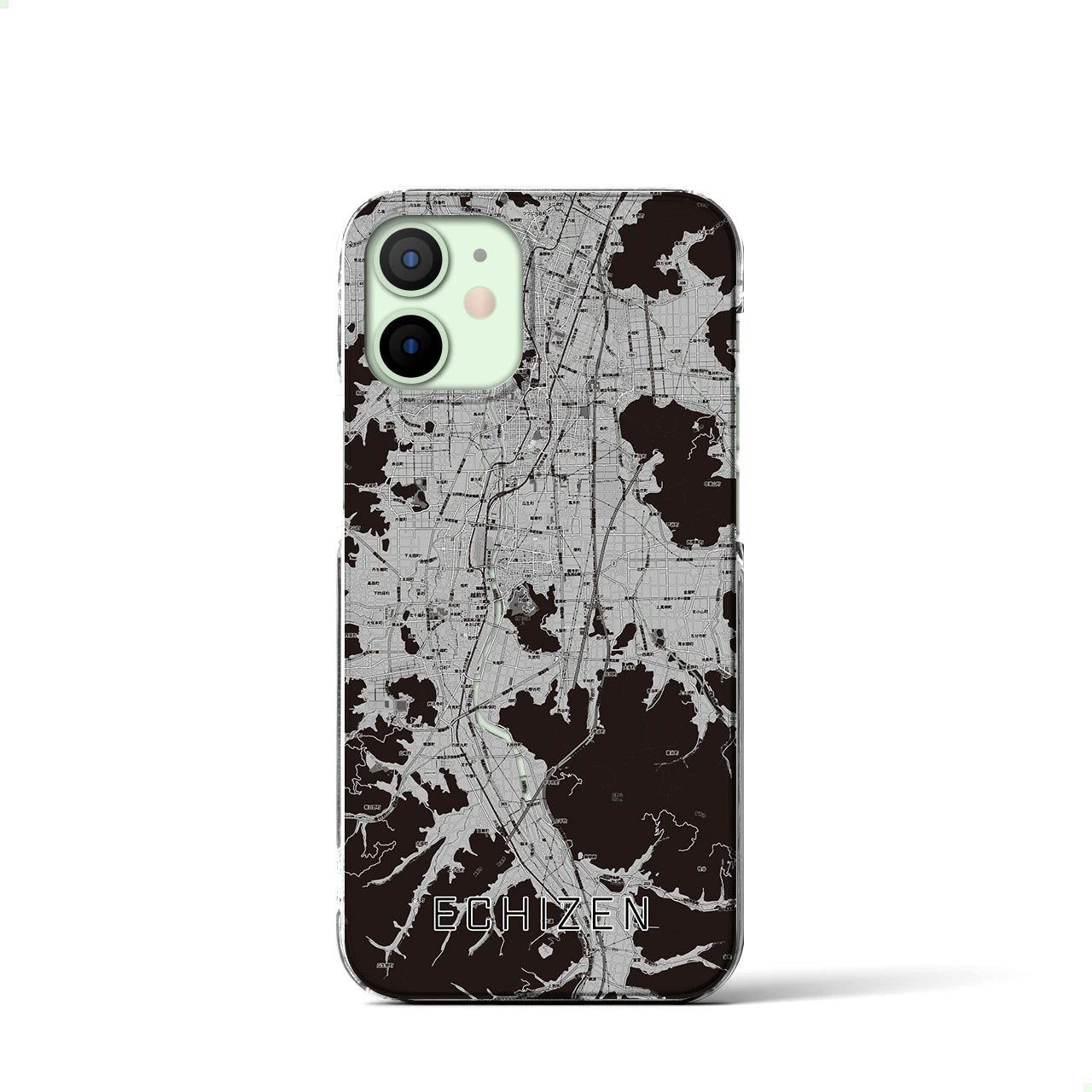 【越前(福井県)】地図柄iPhoneケース(クリアタイプ)