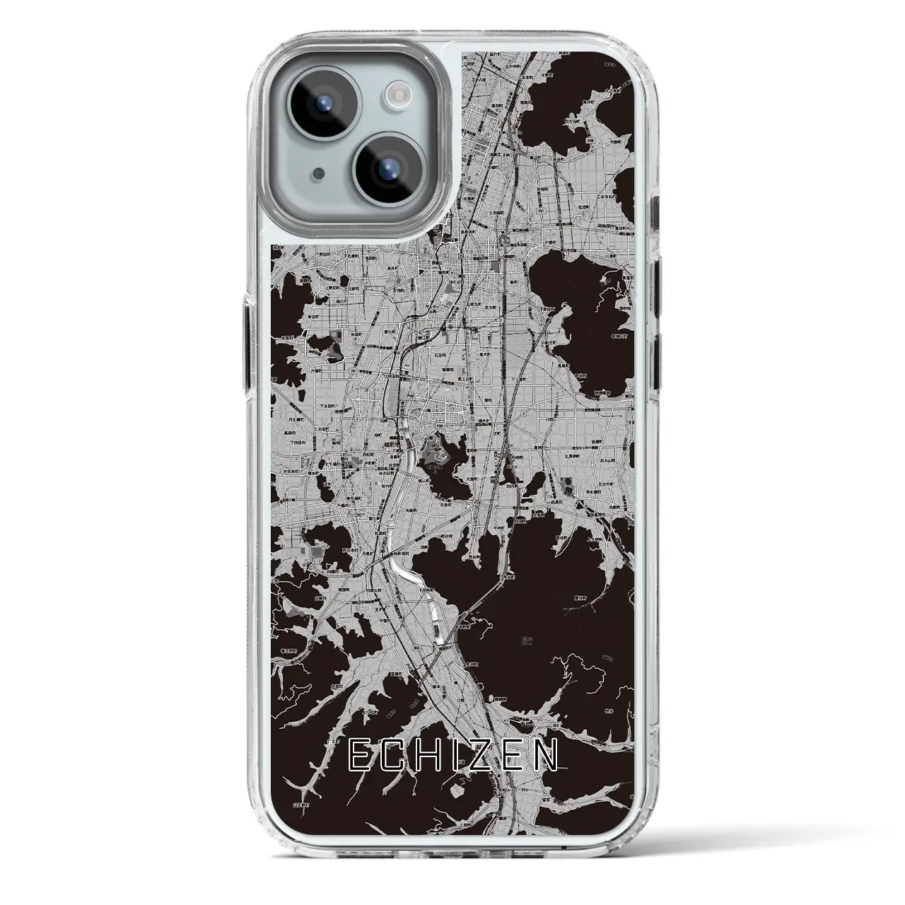 【越前(福井県)】地図柄iPhoneケース(MagSafeタイプ)