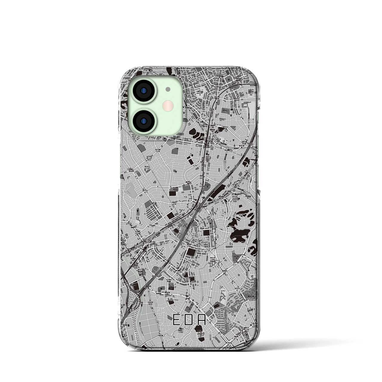 【江田(神奈川県)】地図柄iPhoneケース(クリアタイプ)