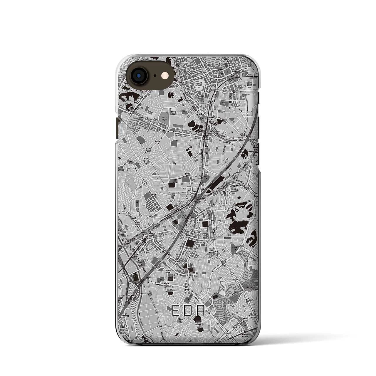 【江田(神奈川県)】地図柄iPhoneケース(クリアタイプ)