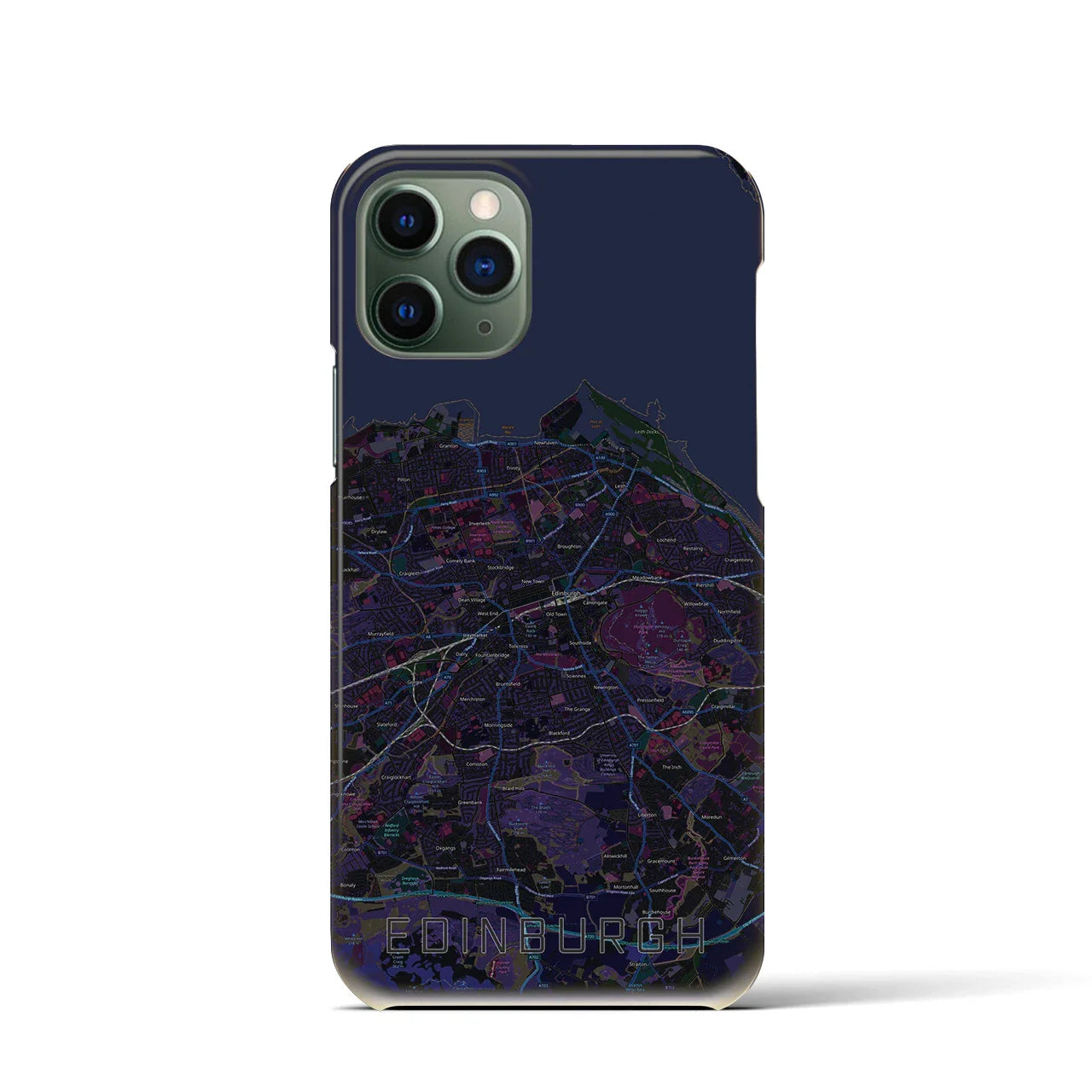 【エディンバラ(イギリス)】地図柄iPhoneケース(バックカバータイプ)
