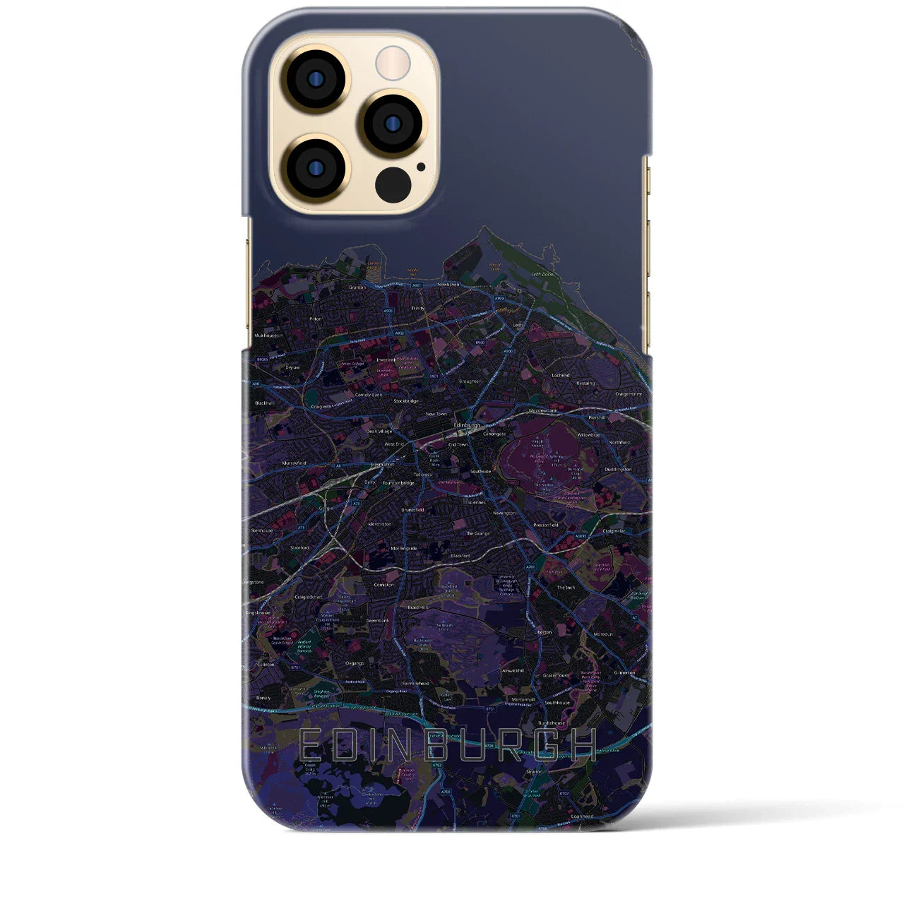 【エディンバラ(イギリス)】地図柄iPhoneケース(バックカバータイプ)