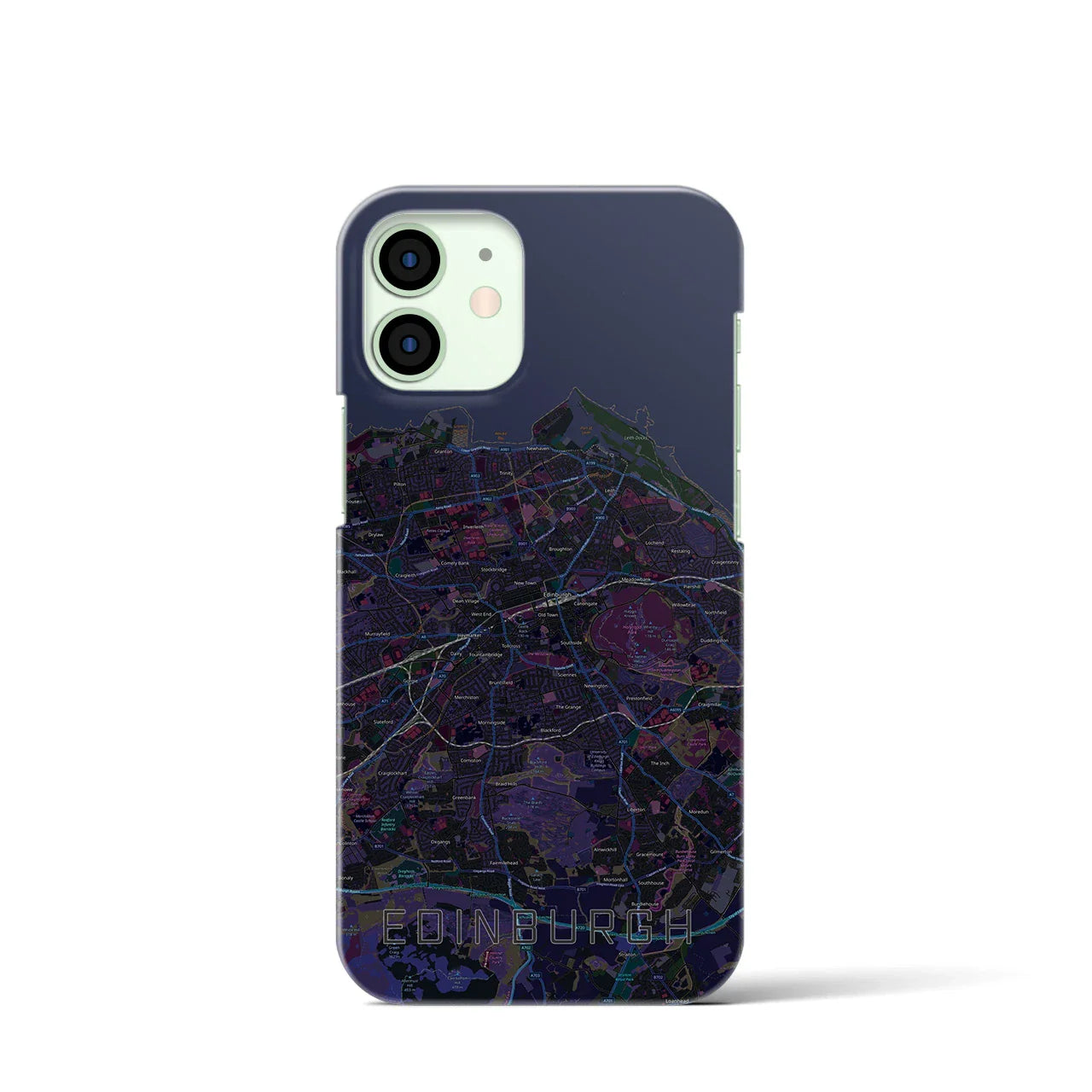 【エディンバラ(イギリス)】地図柄iPhoneケース(バックカバータイプ)