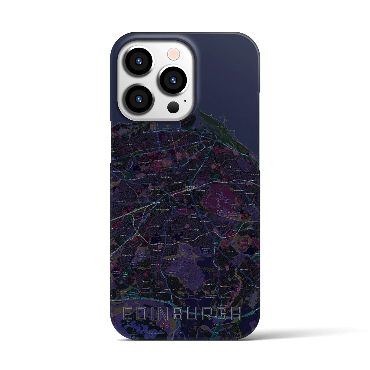 【エディンバラ(イギリス)】地図柄iPhoneケース(バックカバータイプ)