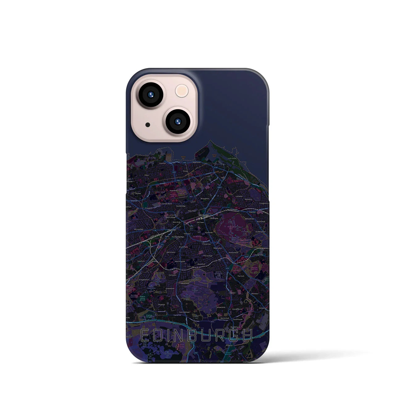 【エディンバラ(イギリス)】地図柄iPhoneケース(バックカバータイプ)