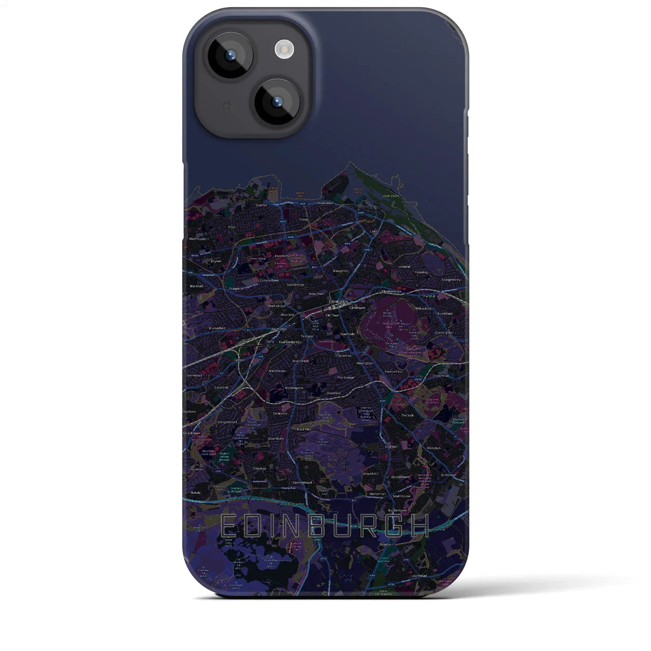【エディンバラ(イギリス)】地図柄iPhoneケース(バックカバータイプ)