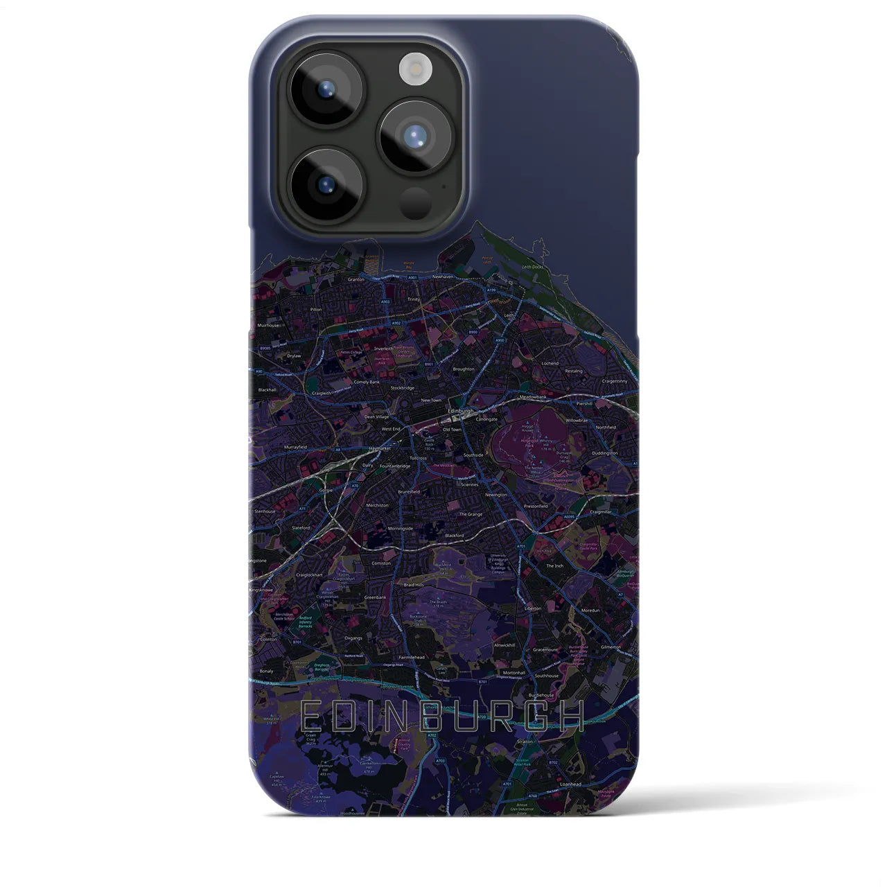 【エディンバラ(イギリス)】地図柄iPhoneケース(バックカバータイプ)