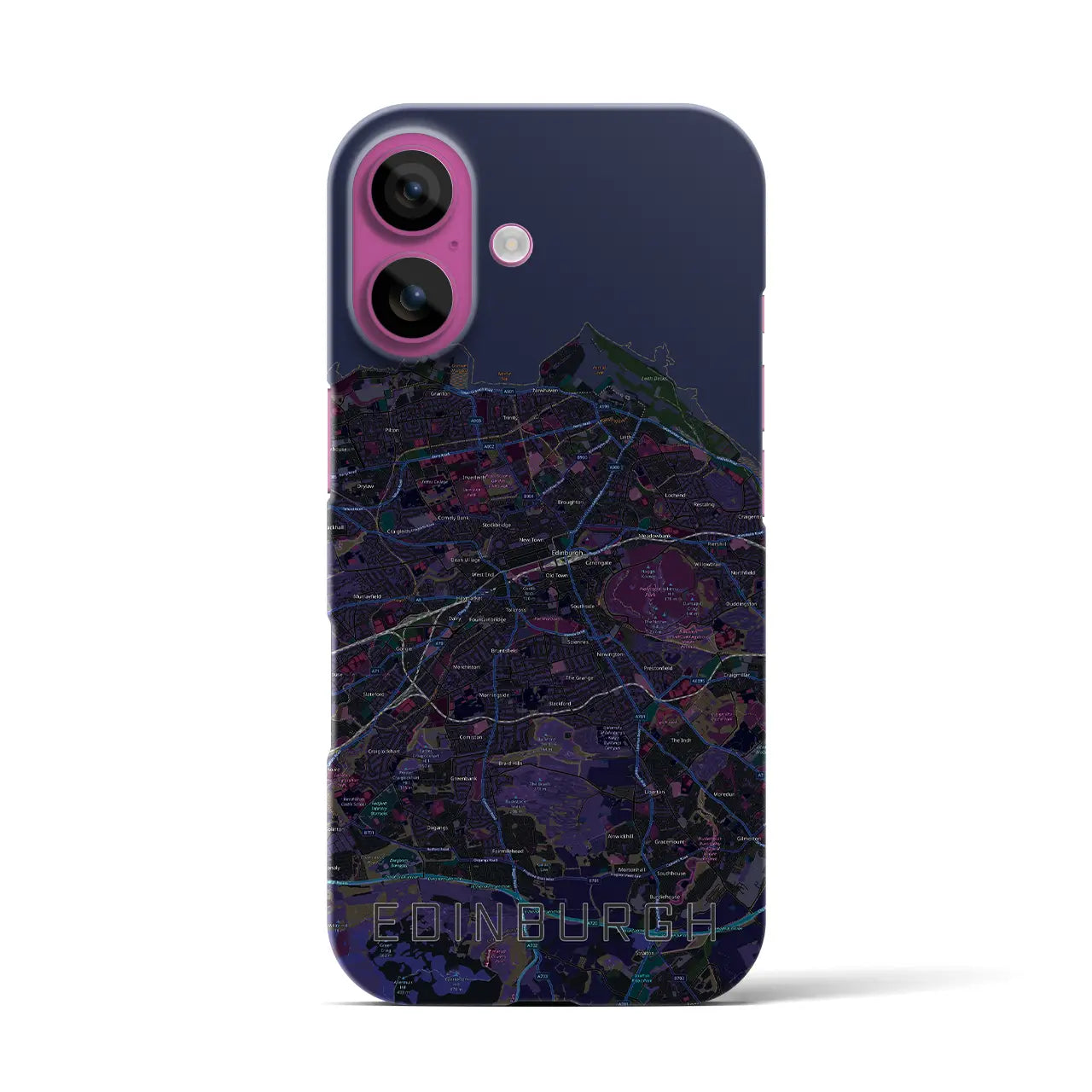 【エディンバラ(イギリス)】地図柄iPhoneケース(バックカバータイプ)