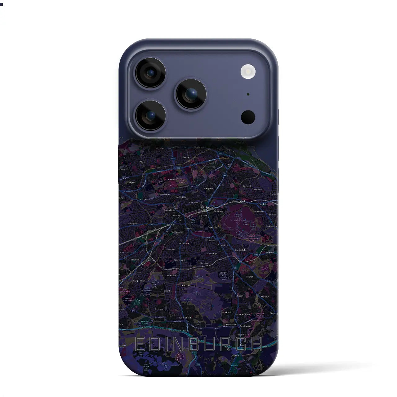 【エディンバラ(イギリス)】地図柄iPhoneケース(バックカバータイプ)