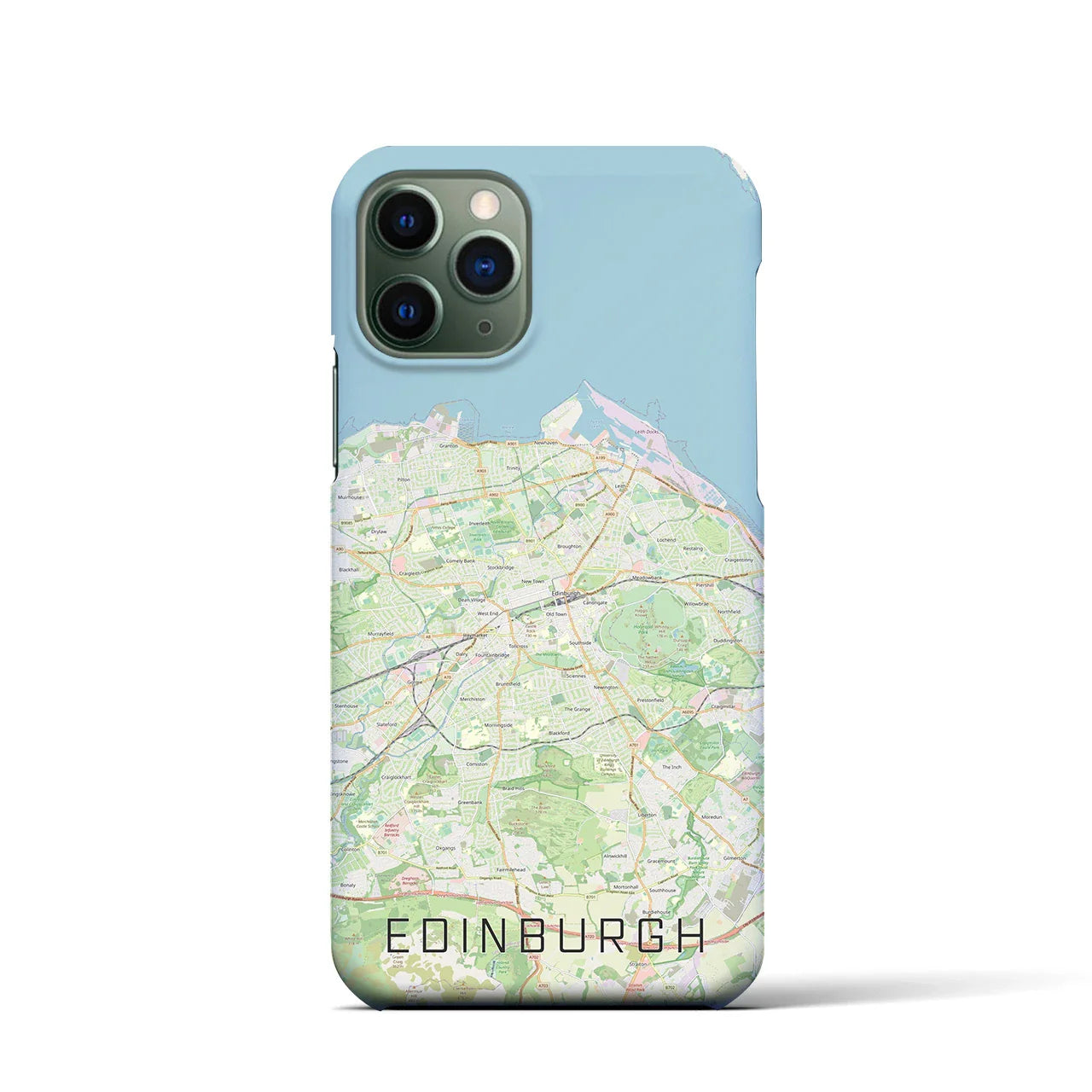 【エディンバラ(イギリス)】地図柄iPhoneケース(バックカバータイプ)