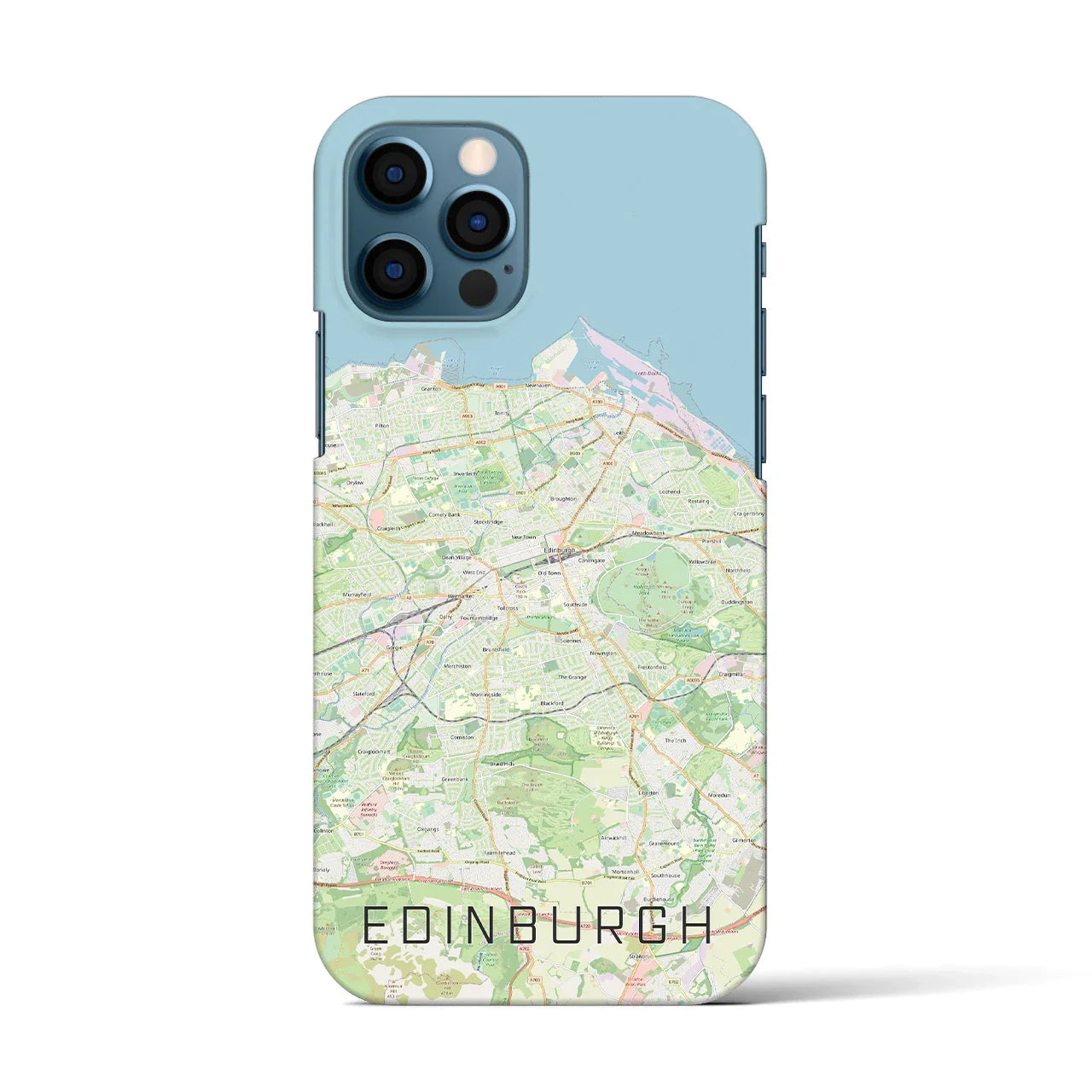 【エディンバラ(イギリス)】地図柄iPhoneケース(バックカバータイプ)