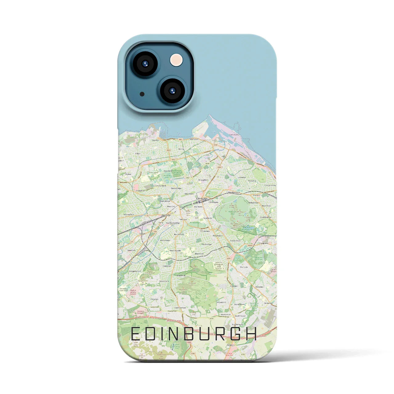 【エディンバラ(イギリス)】地図柄iPhoneケース(バックカバータイプ)