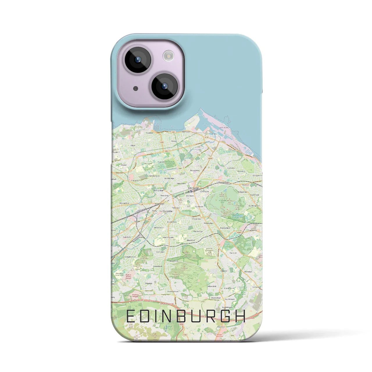 【エディンバラ(イギリス)】地図柄iPhoneケース(バックカバータイプ)