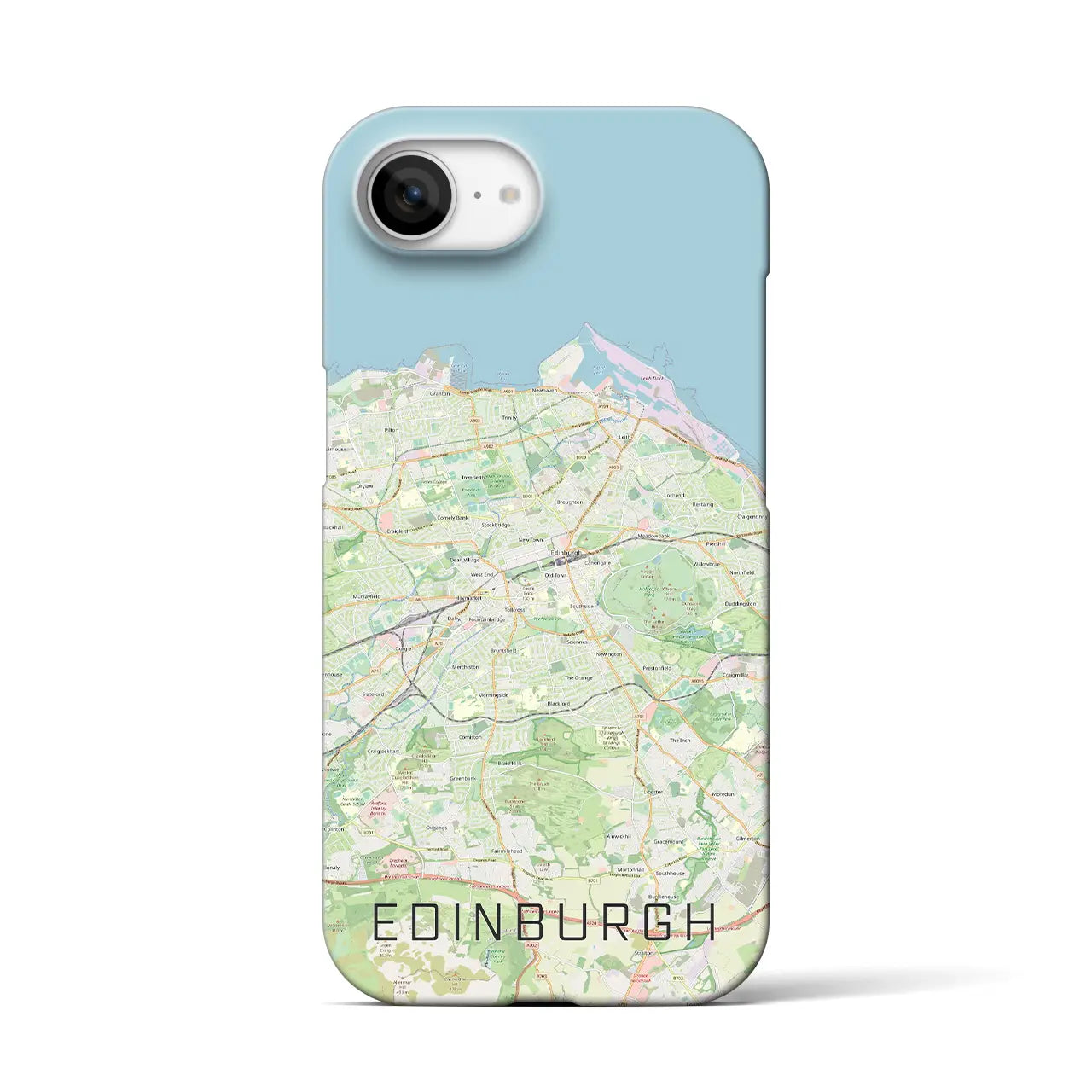 【エディンバラ(イギリス)】地図柄iPhoneケース(バックカバータイプ)
