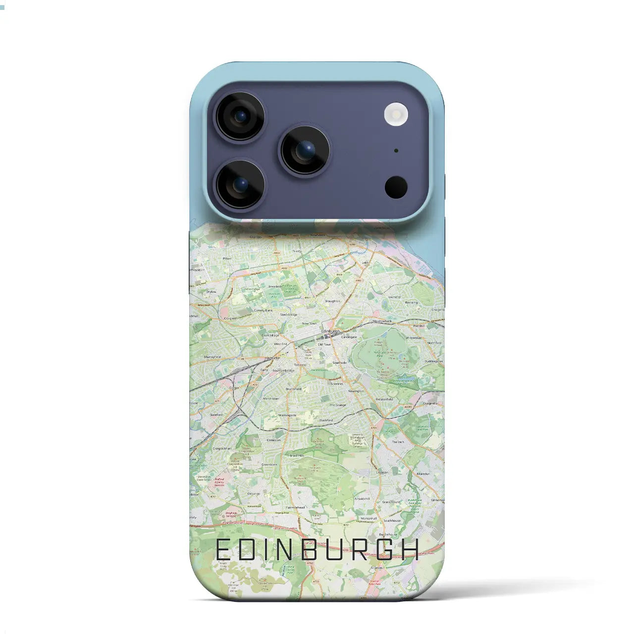 【エディンバラ(イギリス)】地図柄iPhoneケース(バックカバータイプ)