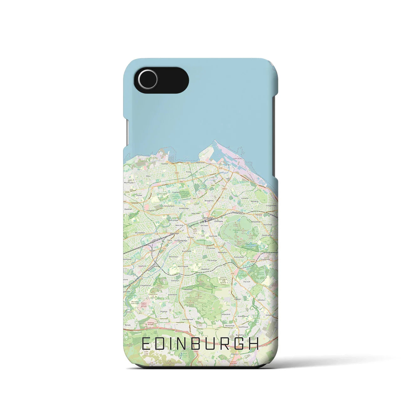 【エディンバラ(イギリス)】地図柄iPhoneケース(バックカバータイプ)